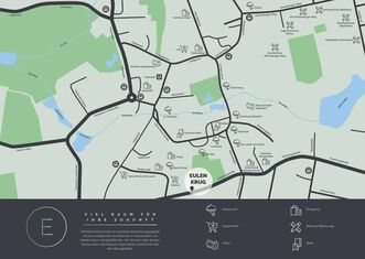 Stadtplan des Umfeldes der Eulenkrugstraße