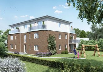 Frontansicht Bornblick mit Garten