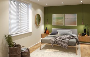 Möbliertes Schlafzimmer